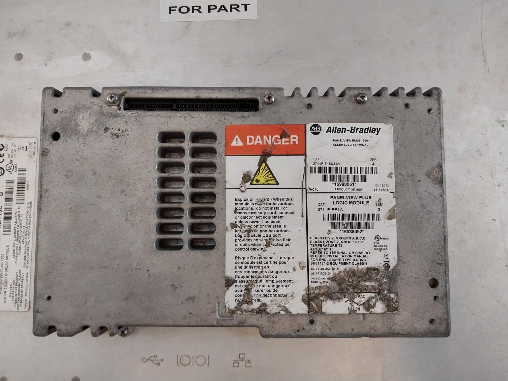 Allen-Bradley 2711P-RDT15C Color Touch Display Module 4.330 Kg