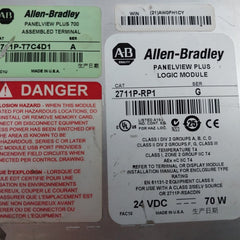 Allen-bradley 2711P-rp1 Assembled Terminal Panelview Plus Logic Module 24Vdc 70W