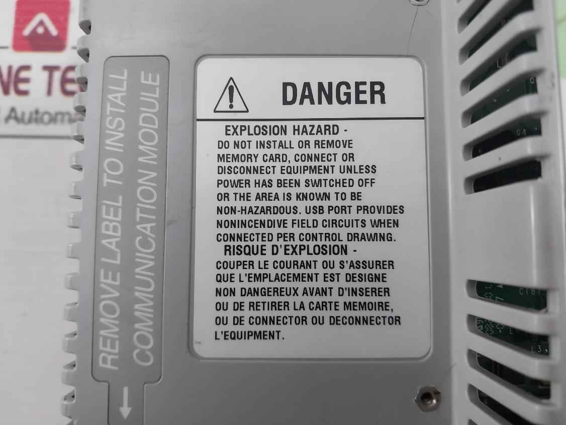 Allen-bradley 2711P-t6C20D Panelview Plus 600 Touch Display Module (Not Working)