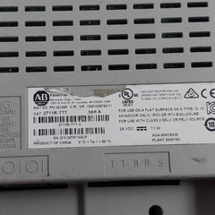Allen-bradley 2711R-t7T Panel View 800 Hmi Terminal 7" Display (Not Working)