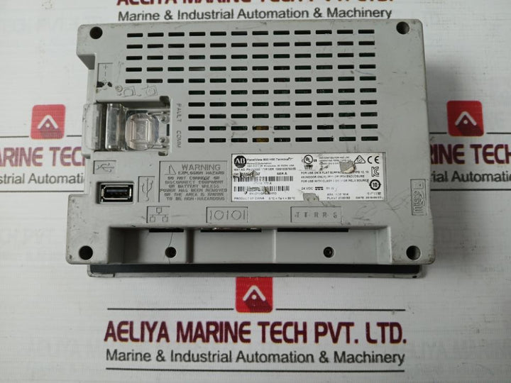 Allen-bradley 2711R-t7T Panelview 800 Hmi Touch Screen Terminal Ser A 24Vdc-11W