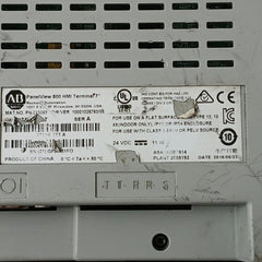 Allen-bradley 2711R-t7T Panelview 800 Hmi Touch Screen Terminal Ser A 24Vdc-11W