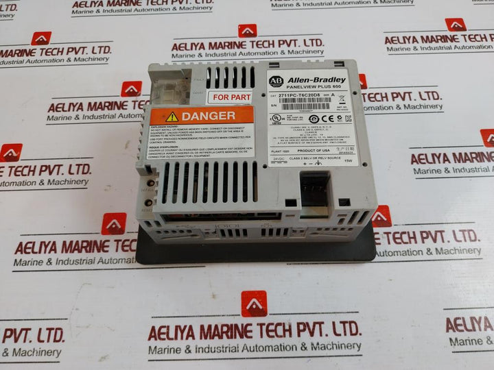 Allen-bradley 2711pc-t6c20d8 Panelview Plus 600 24 Vdc 15w