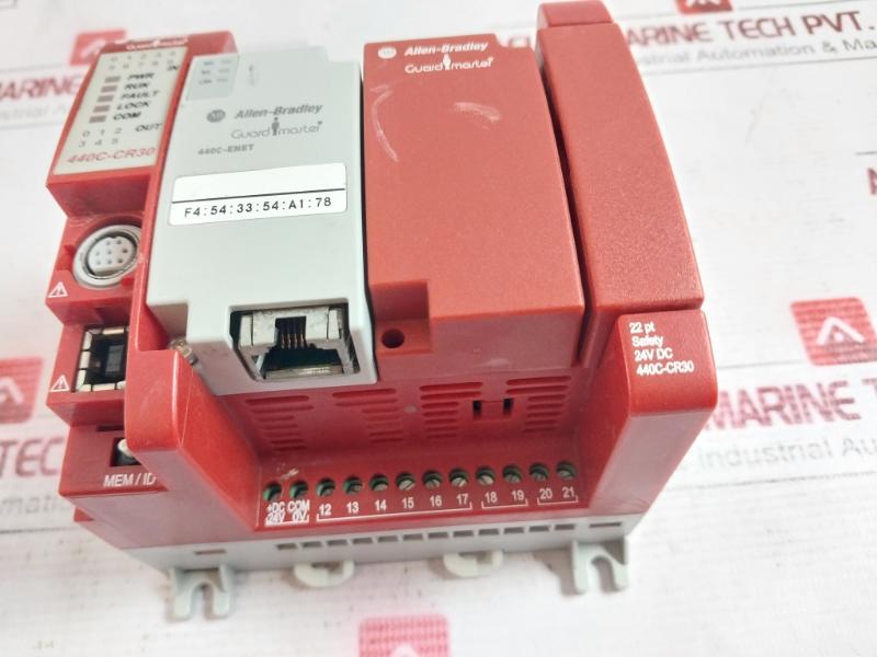 Allen-bradley 440C-cr30-22Bbb Guardmaster Safety Relay 24Vdc 12W Series: A10.01