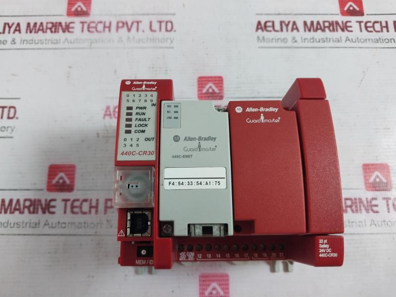 Allen-bradley 440C-cr30-22Bbb Guardmaster Safety Relay Series: A10.01 24Vdc 12W