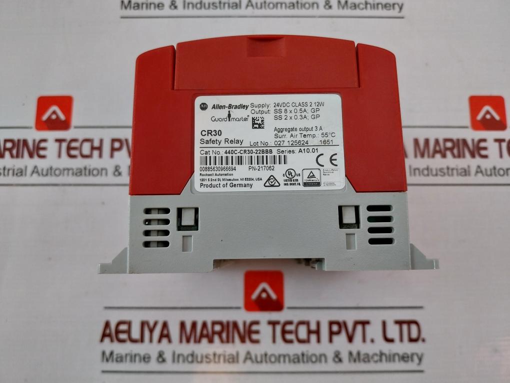 Allen-bradley 440C-cr30 Configurable Safety Relay Pn-217062 24V Dc