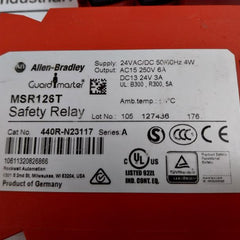 Allen-bradley 440r-n23117 Safety Relay 24vac/dc 6a Series A