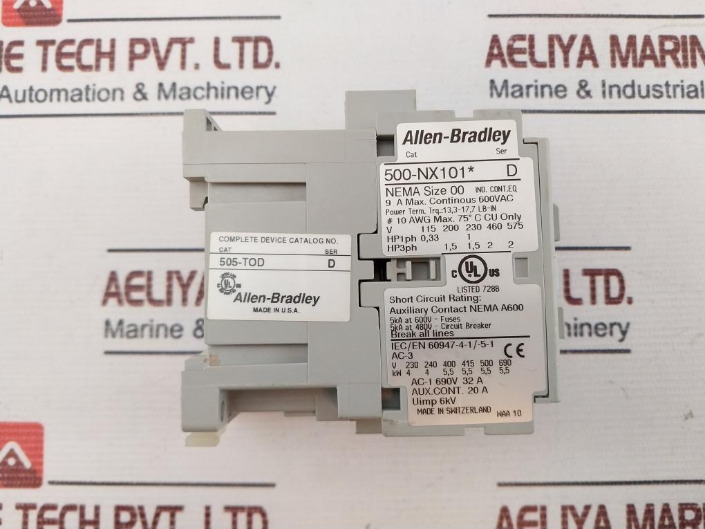 Allen-bradley 500-nx101* Contactor Ser D
