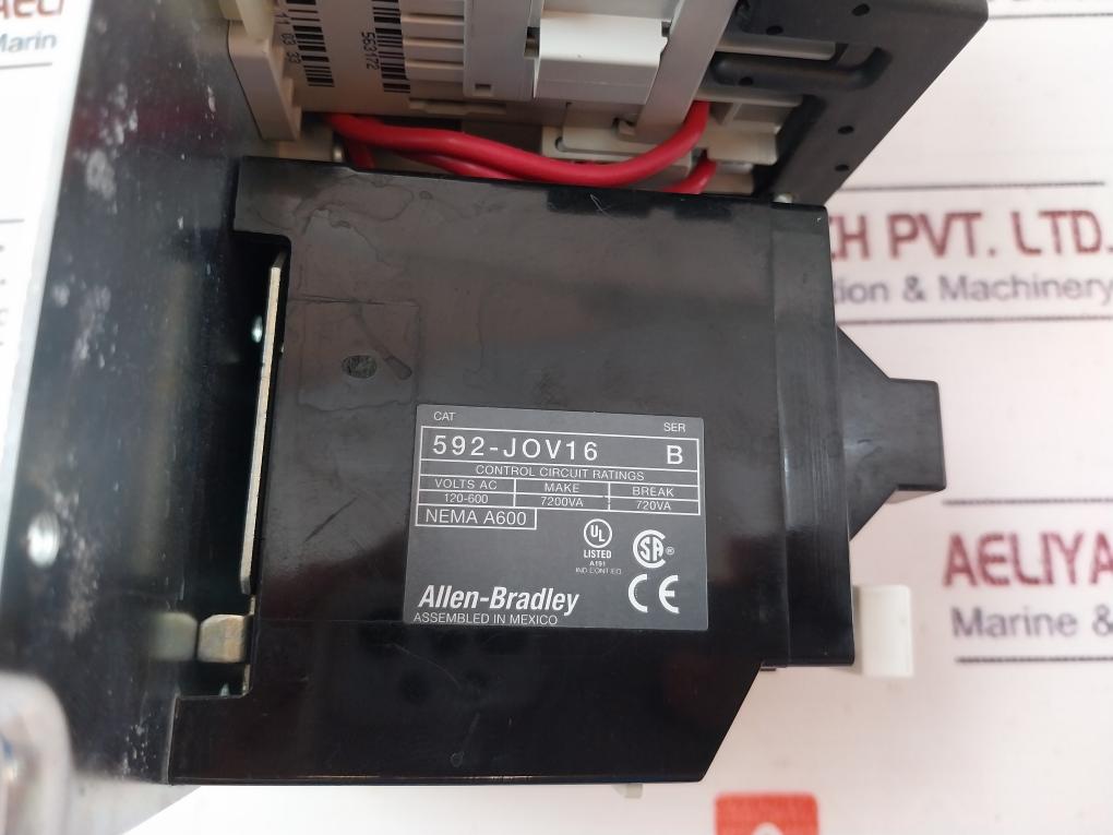 Allen-Bradley 500-NX101 Contactor W/ Overload Relay 592-JOV16 & Starter 505-TOD