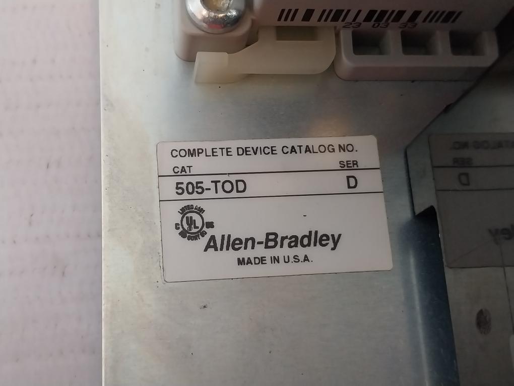 Allen-bradley 500-nx101* Overload Relay With Auxiliary Contactor Ser:D