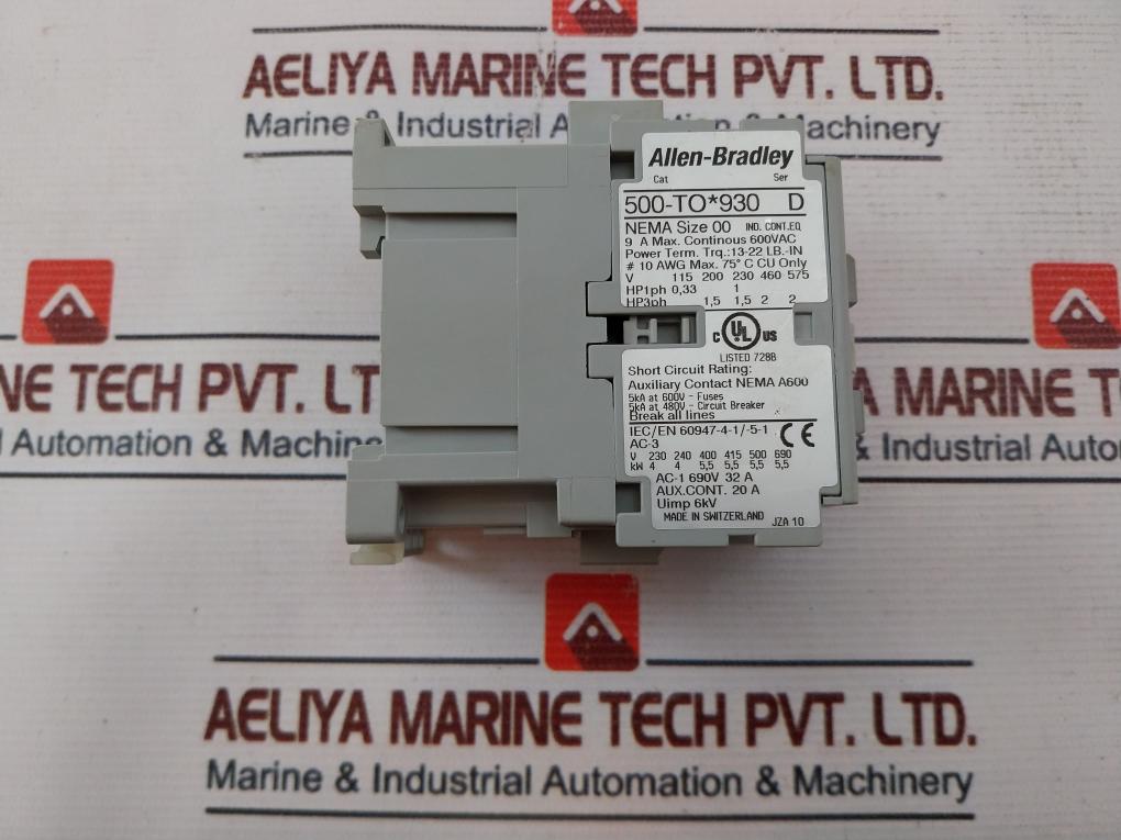Allen-bradley 500-to*930 Contactor 110V 50Hz