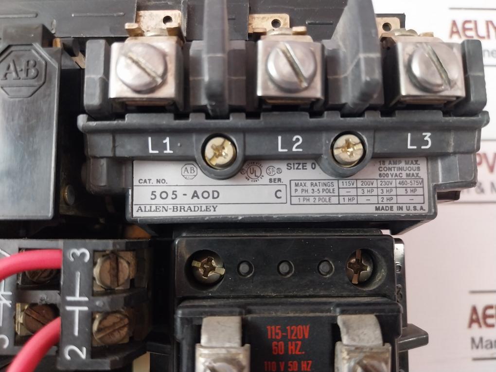 Allen-bradley 505-aod Motor Starter 115-120V 60Hz