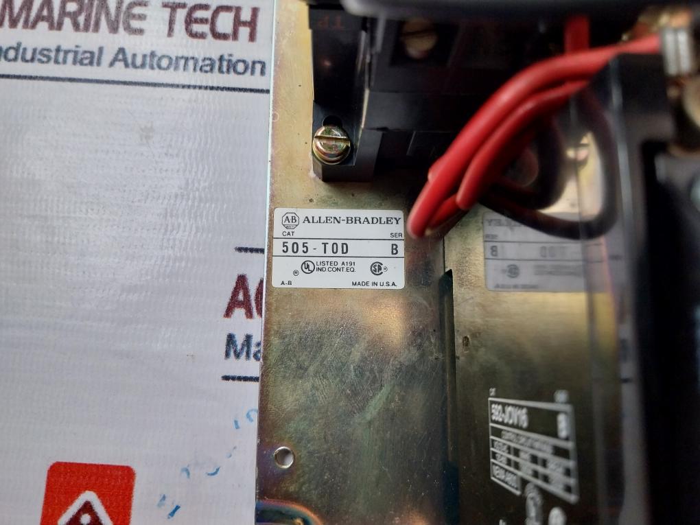 Allen-Bradley 505-TOD/500-T0D94/592-JOV16 Circuit Breaker with Contactor Ser:B