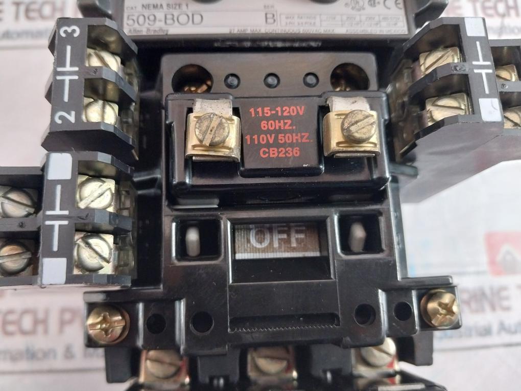 Allen-bradley 509-bod Contactor Motor Starter 42185-800-01