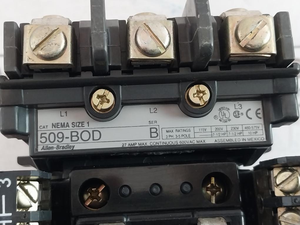 Allen-bradley 509-bod Contactor Motor Starter 42185-800-01
