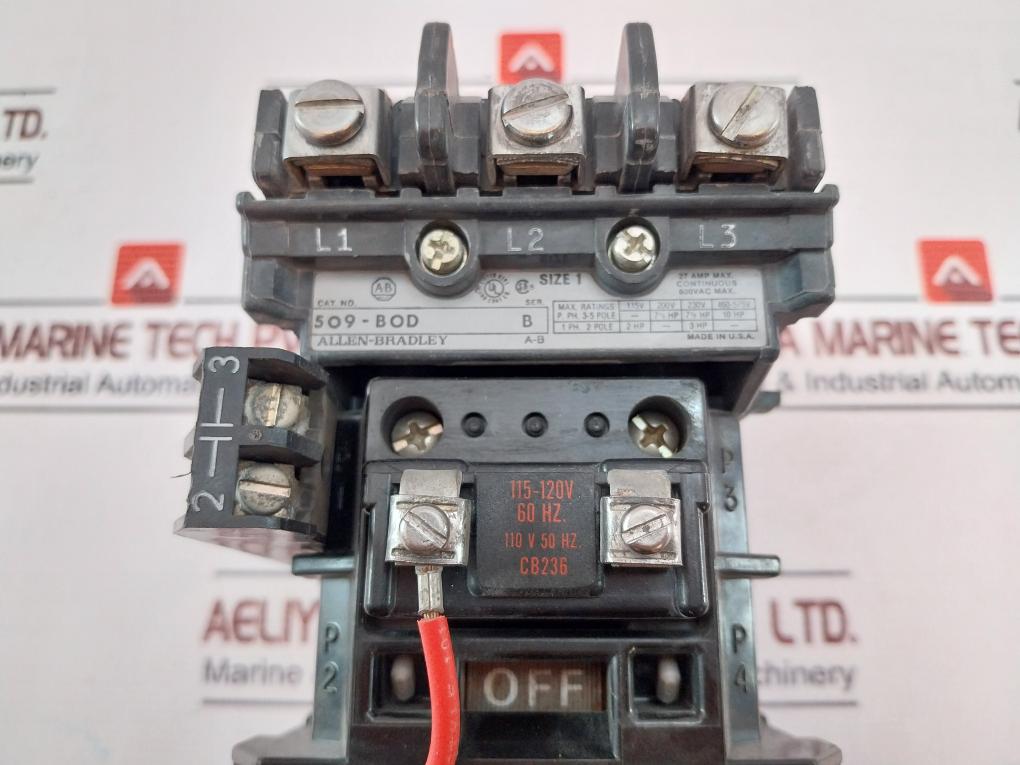 Allen-bradley 509-bod Overload Relay With Motor Starter 42185-800-01