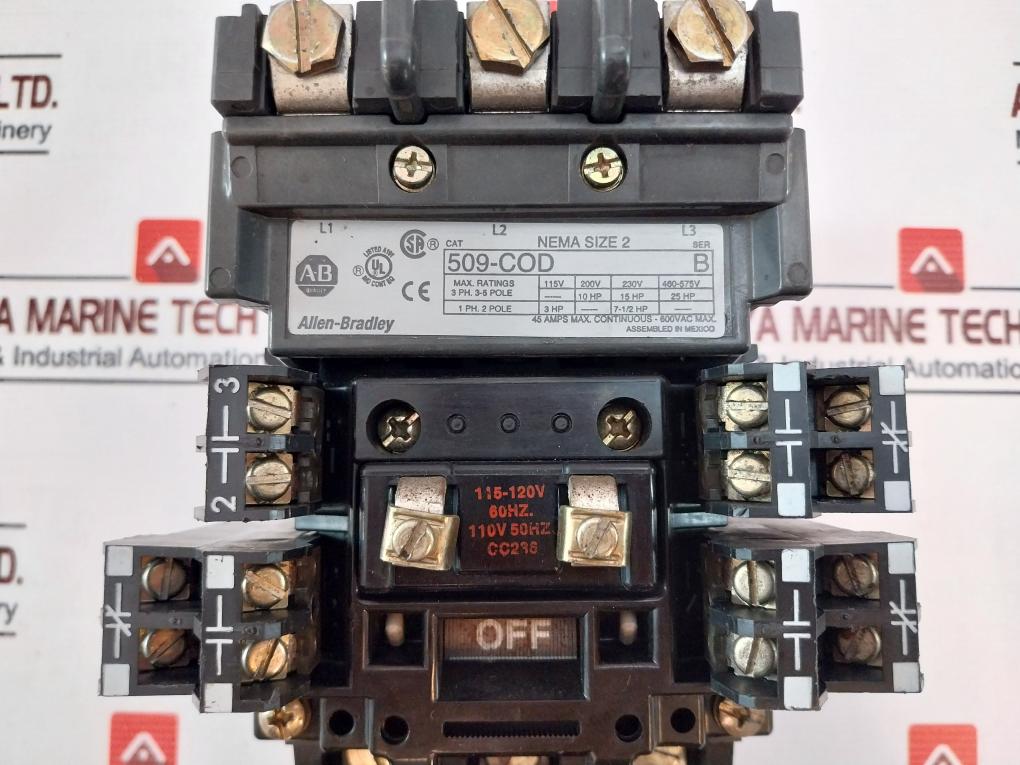 Allen-bradley 509-cod Motor Starter 40185-800-01