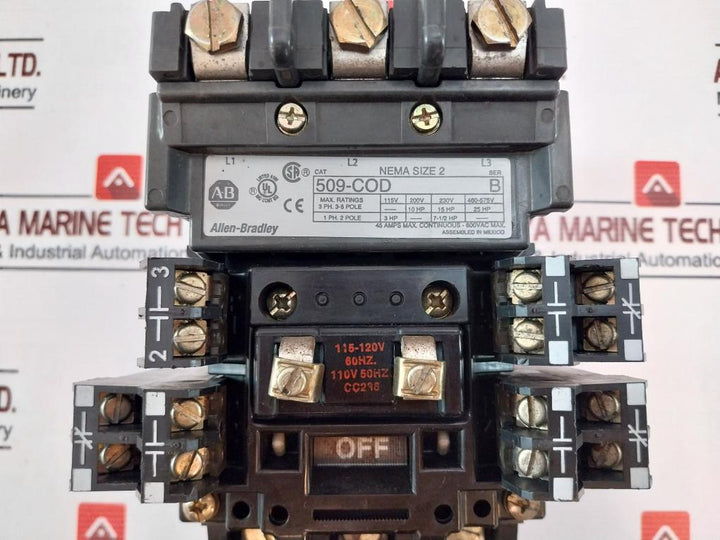 Allen-bradley 509-cod Motor Starter 40185-800-01