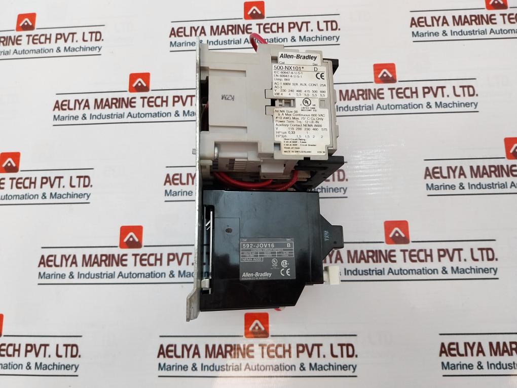 Allen-Bradley 592-JOV16/500-NX101 Overload Relay with Contactor Ser:B