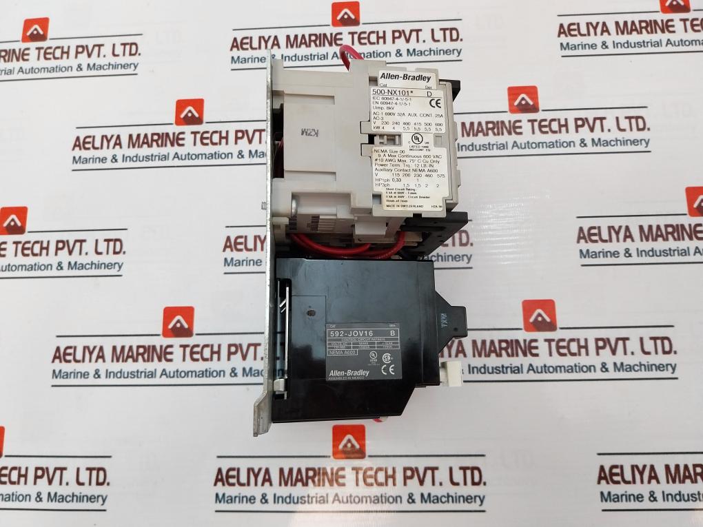Allen-bradley 592-jov16/500-nx101 Overload Relay With Contactor Ser:B
