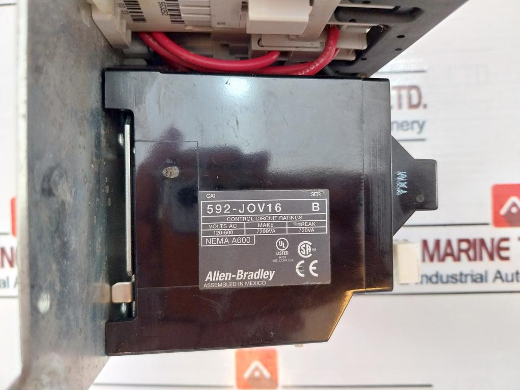 Allen-Bradley 592-JOV16/500-NX101 Overload Relay with Contactor Ser:B