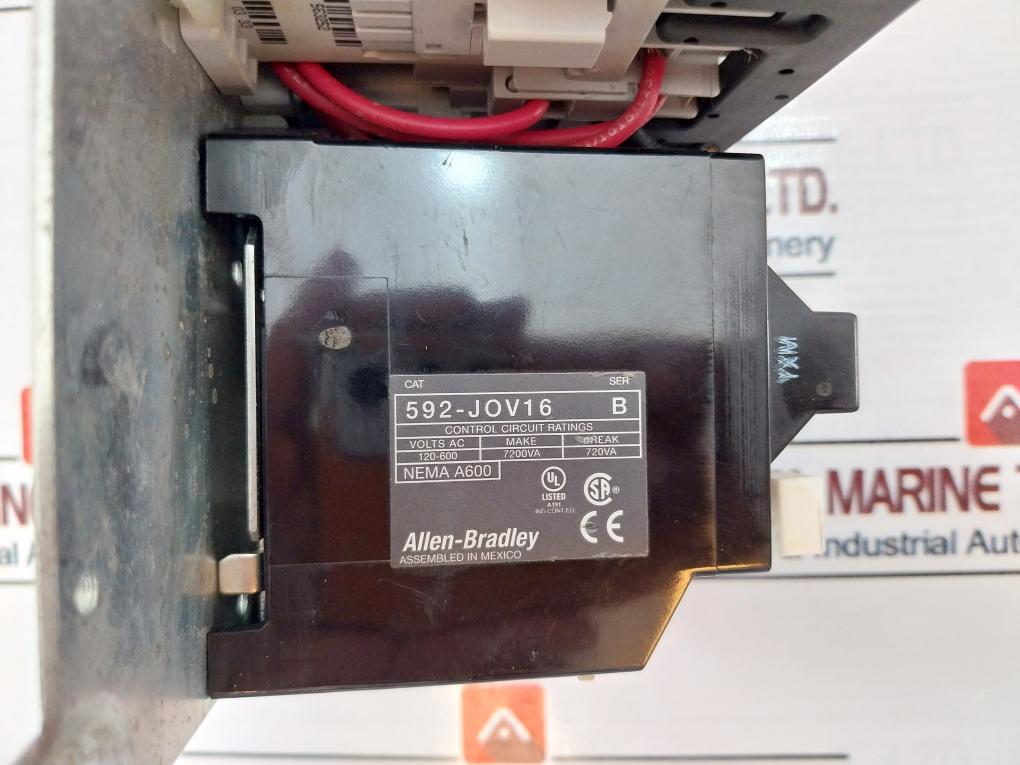 Allen-bradley 592-jov16/500-nx101 Overload Relay With Contactor Ser:B