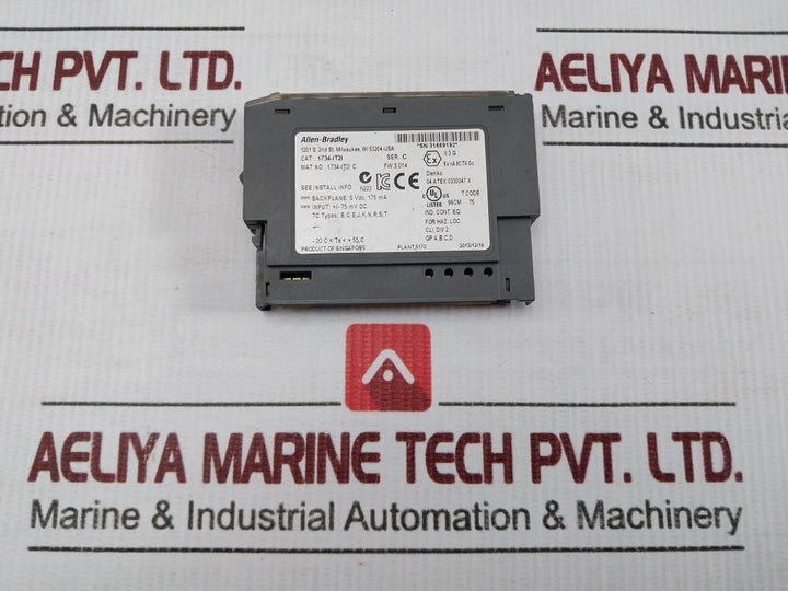 Allen-bradley 5 Vdc, 175 Ma 2-point Isolated Thermocouple Input Module 1734-it21