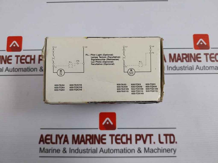 Allen-bradley 600-tax5 Manual Starting Toggle Switch