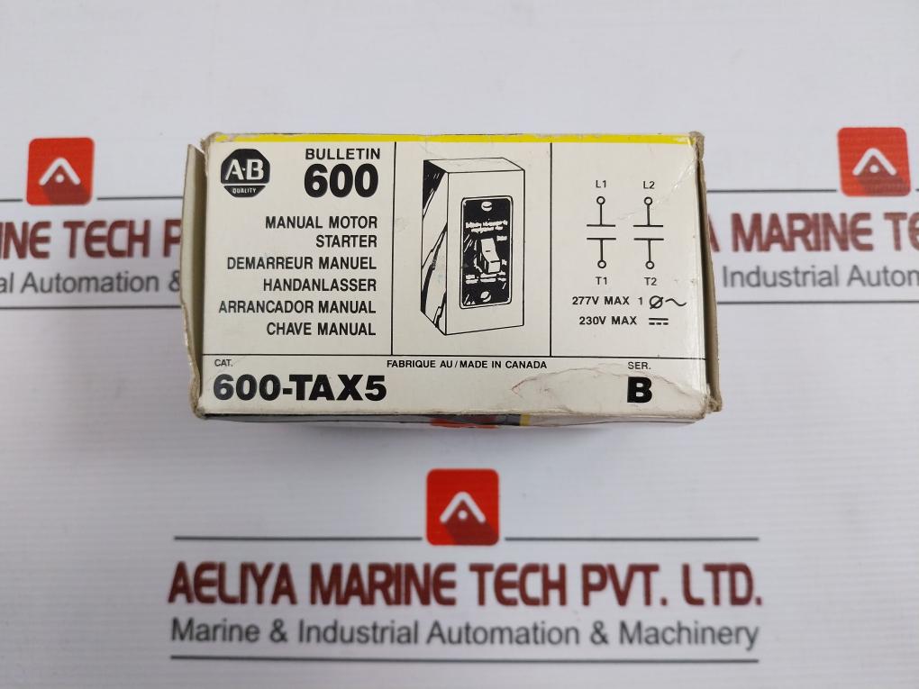 Allen-bradley 600-tax5 Manual Starting Toggle Switch