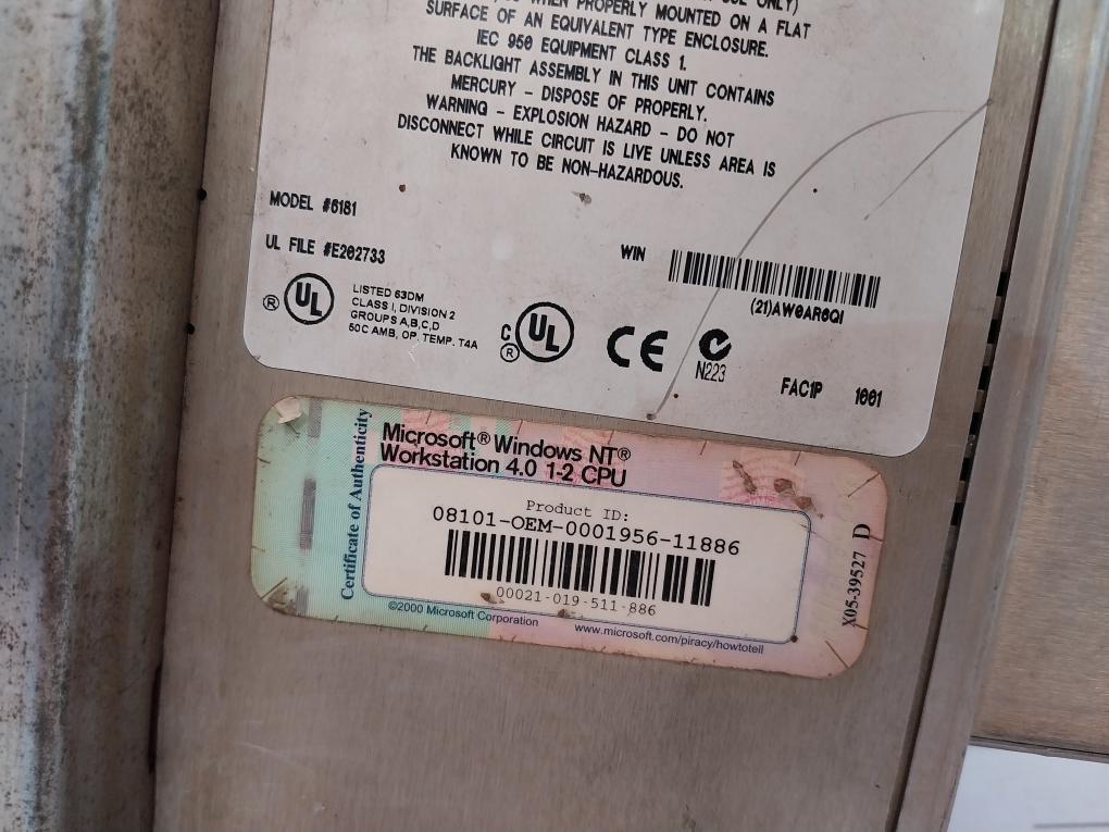 Allen-bradley 6181-chbcbbzzr Interface Operator 200-240 Vac 50/60 Hz