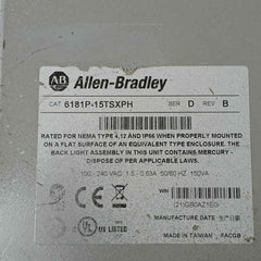 Allen-bradley 6181P-15Tsxph Hmi Integrated Display Computer Ip66 (Not Working)