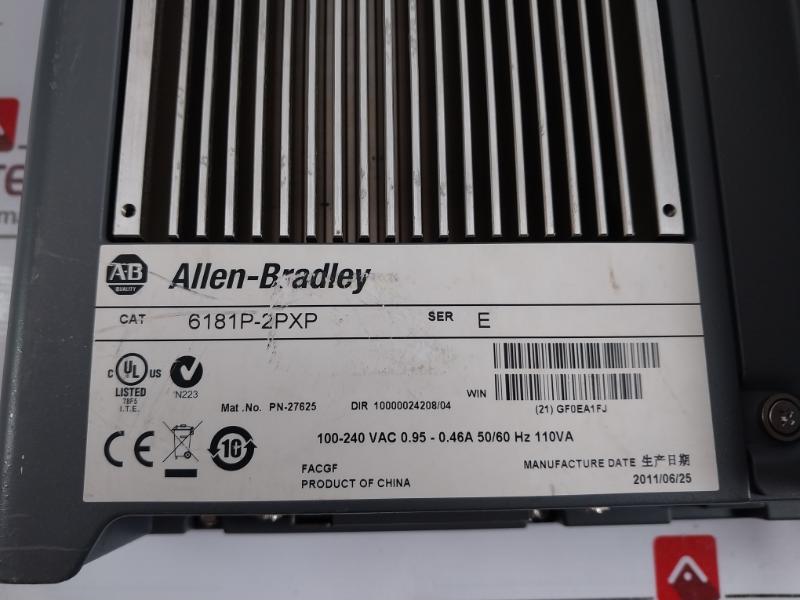 Allen-bradley 6181p-2pxp Integrated Non-display Industrial Computer 27625