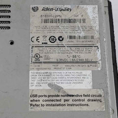 Allen-bradley 6186M-12Pn Operator Interface Panel 10000035431/02 (Not Working)