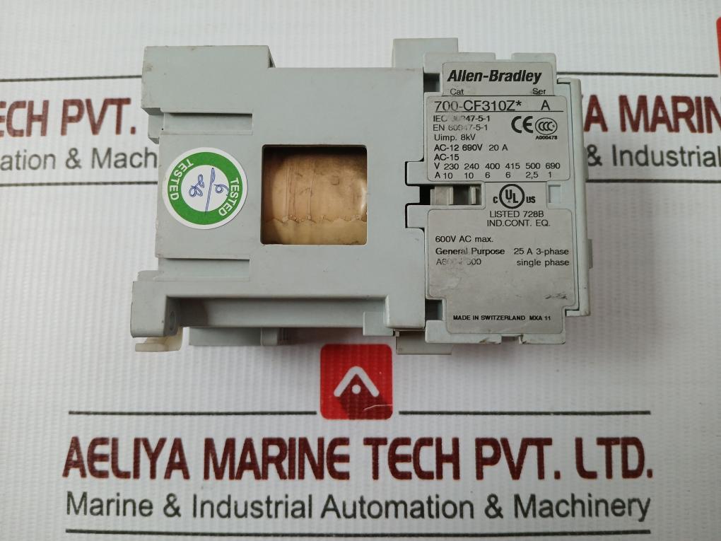 Allen-bradley 690V 20A Industrial Relay 700-cf310Z*