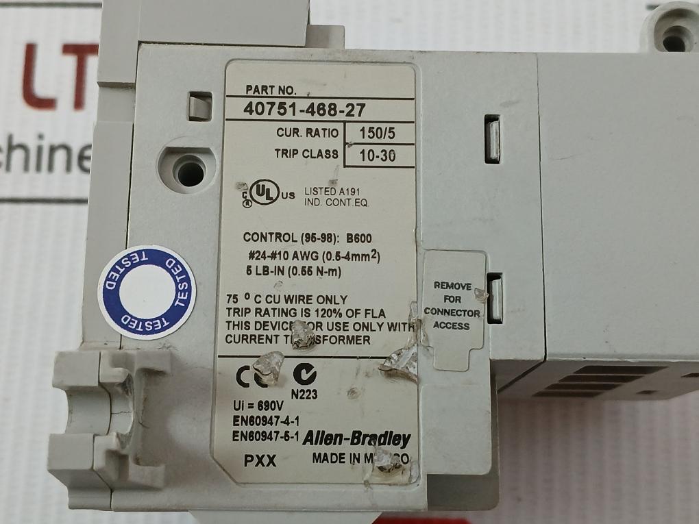 Allen-bradley 690V Plus Solid State Overload Relay 40751-468-27