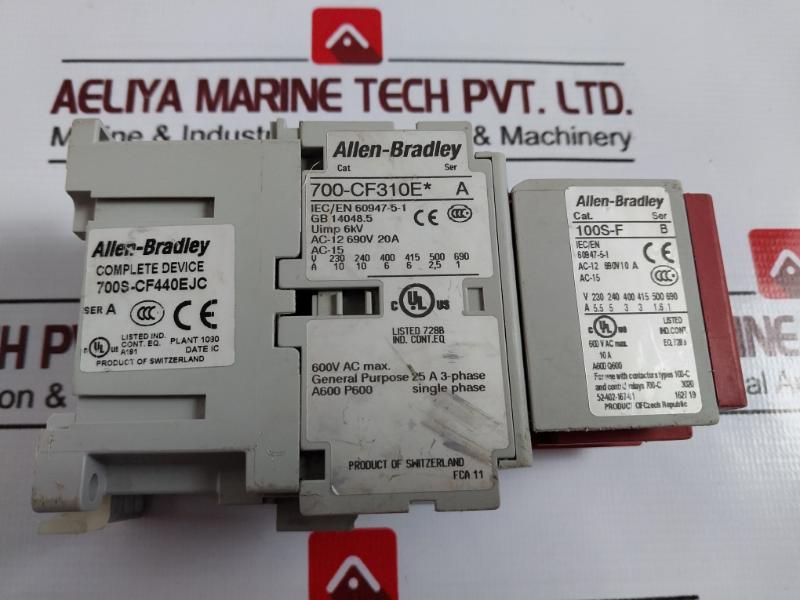Allen-bradley 700-cf310e Control Relay Guard Master Ac-12 690v 600v Ac