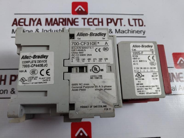 Allen-bradley 700-cf310e Control Relay Guard Master Ac-12 690v 600v Ac