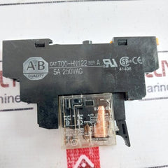Lot of 5X ALLEN-BRADLEY 700-HK32Z24-4 Relay with Socket 700-HN122