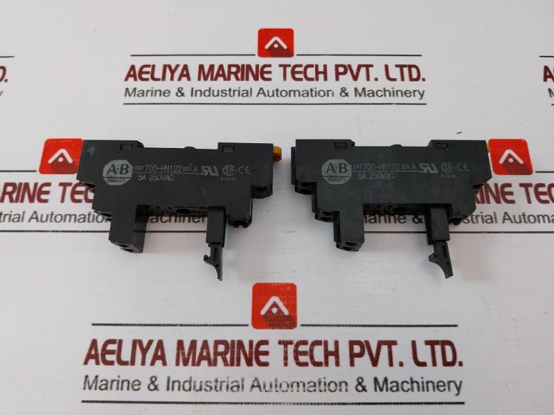 Lot of 2X Allen-Bradley 700-HN122 Relay Socket Series A