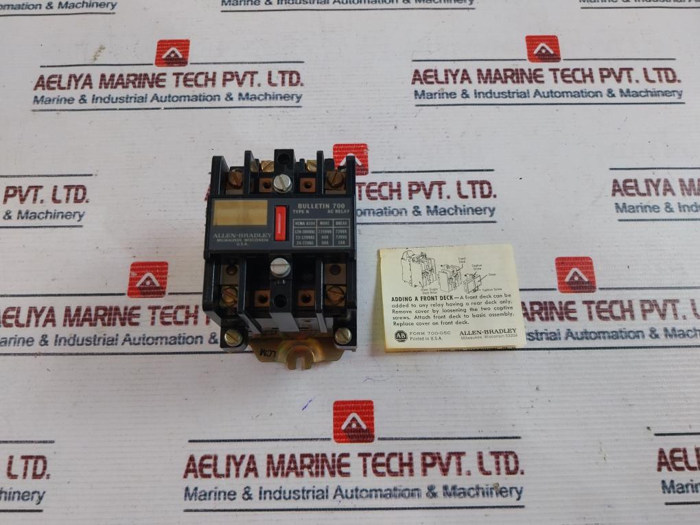 Allen-bradley 700-n200A1 N-npt-nt Control Relay 84Ab86