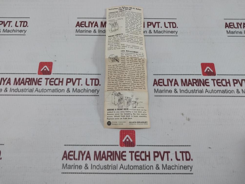 Allen-bradley 700-n400A1 Industrial Control Relay Series C 120V 60Hz