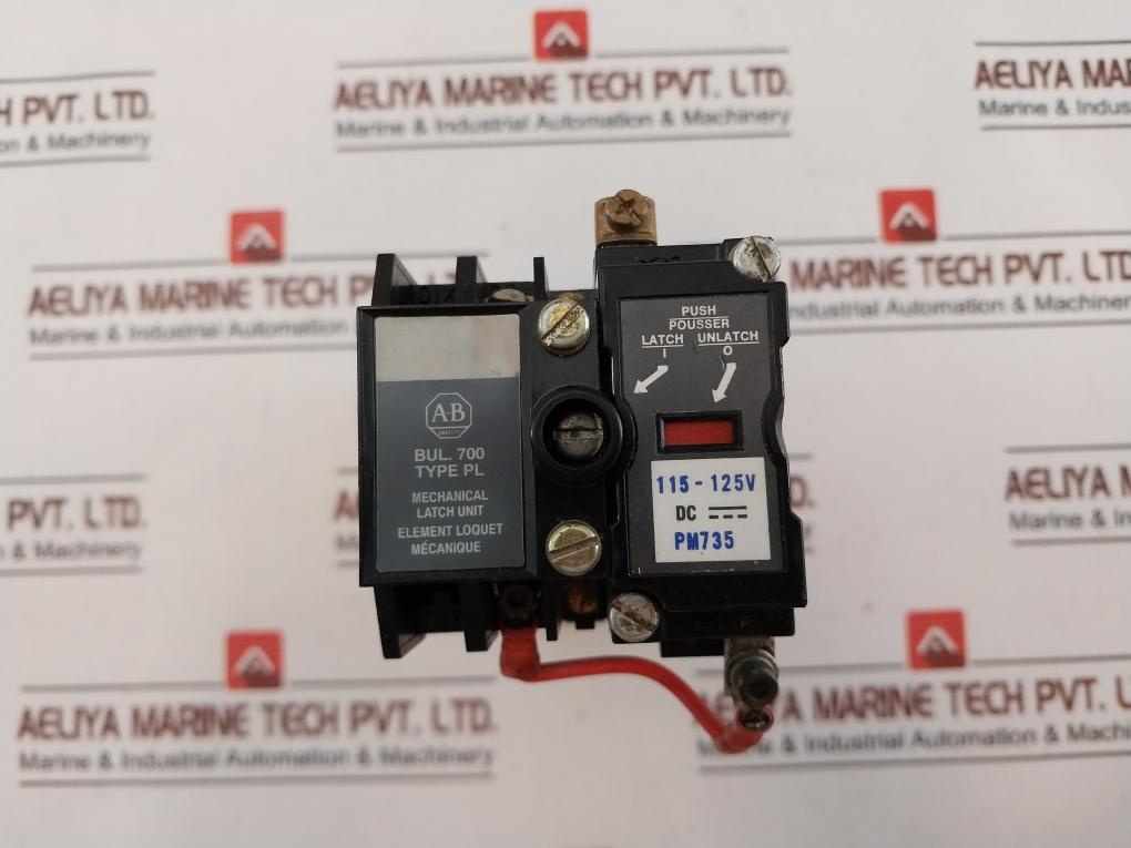 Allen-bradley 700Dc-p200Z1 Ser: A Dc Relay With Mechanical Latch Unit