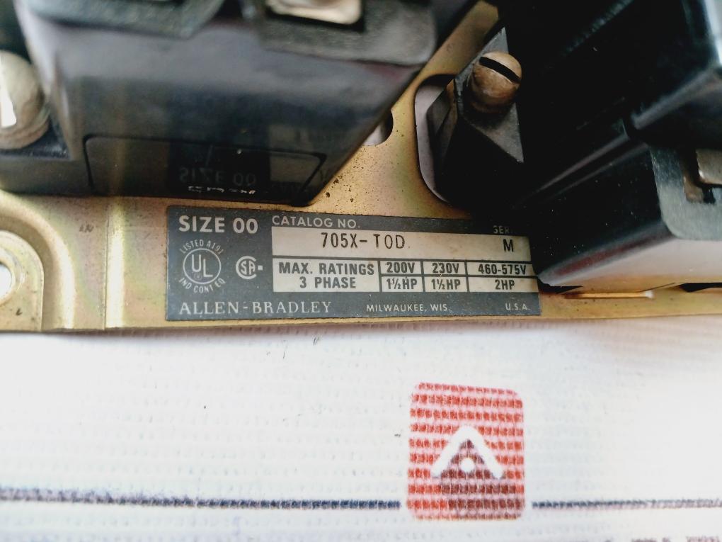 Allen-bradley 705x-t0d Reversing Starter