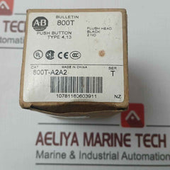Allen-bradley 800T-a2A2 Push Button Flush Head Black 800Vac