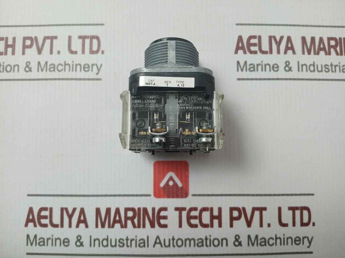 Allen-bradley 800T-a2A2 Push Button Flush Head Black 800Vac