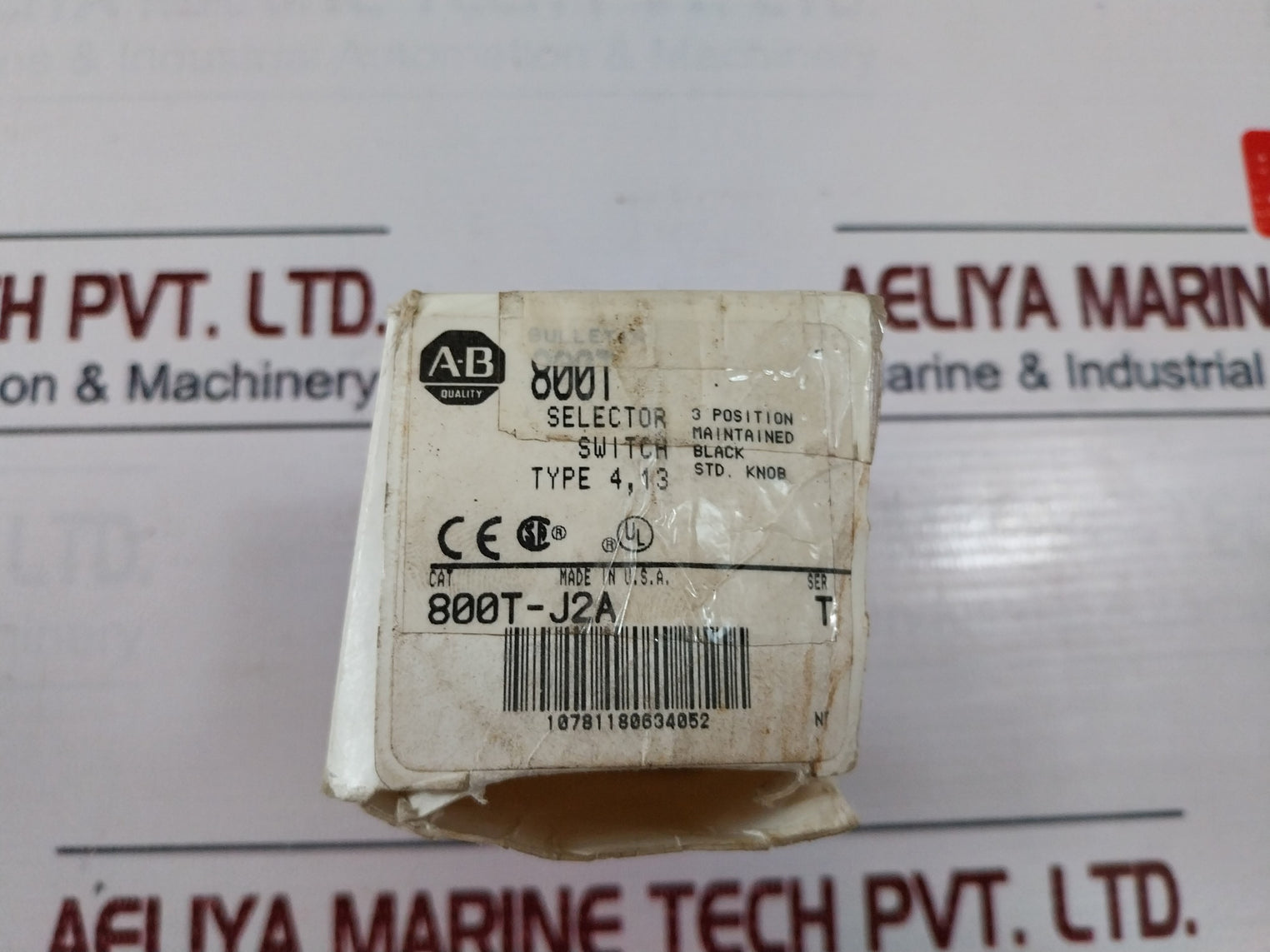 Allen-bradley 800T-j2A 3 Position Selector Switch