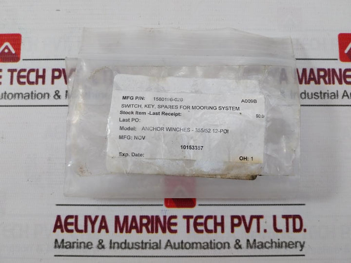 Allen-bradley 800T-j44 Selector Switch Key 1580196-026 D