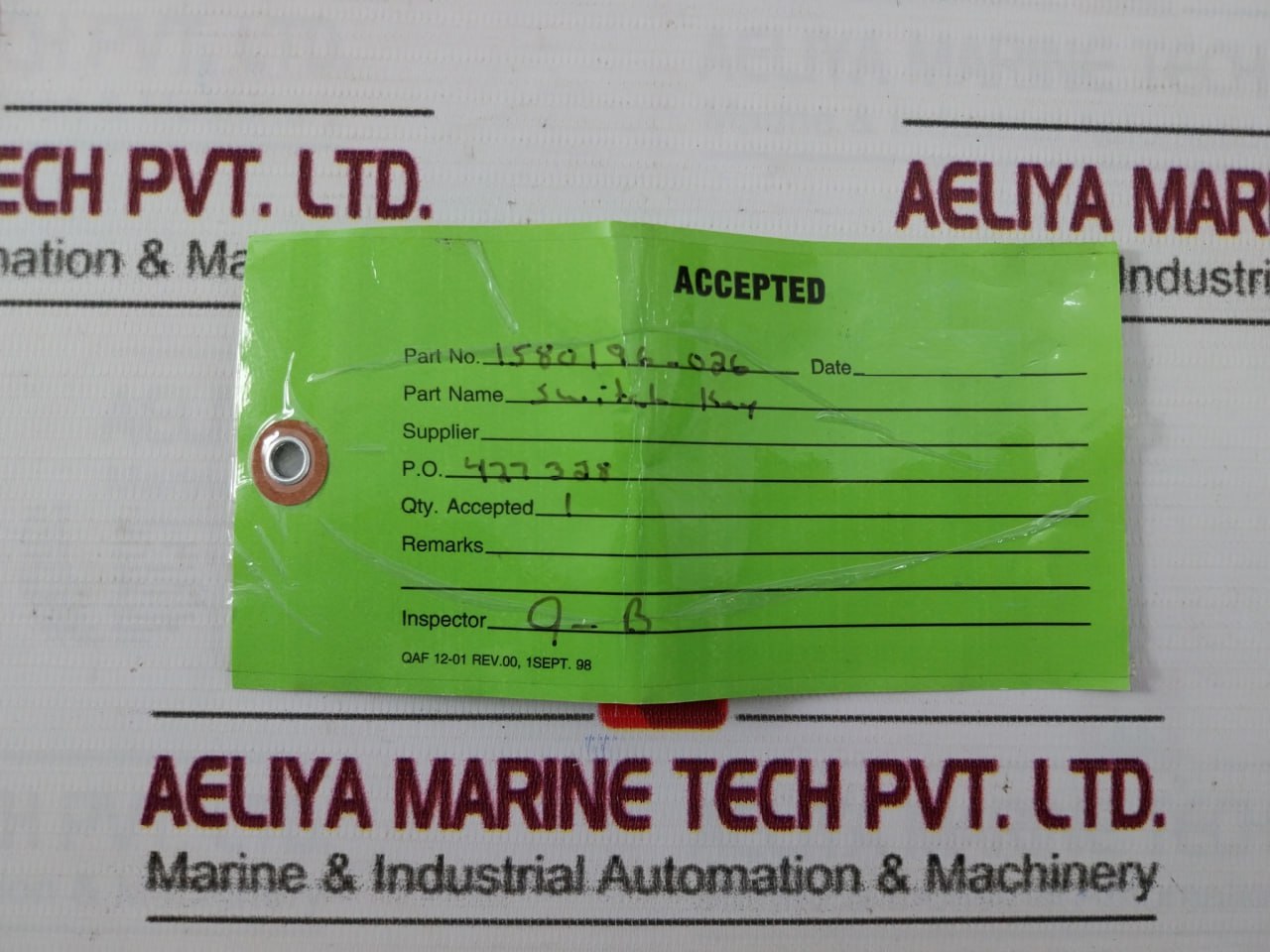 Allen-bradley 800T-j44 Selector Switch Key 1580196-026 D