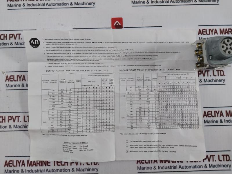 Allen-bradley 800T-j4 Selector Switch 30Mm Ser T