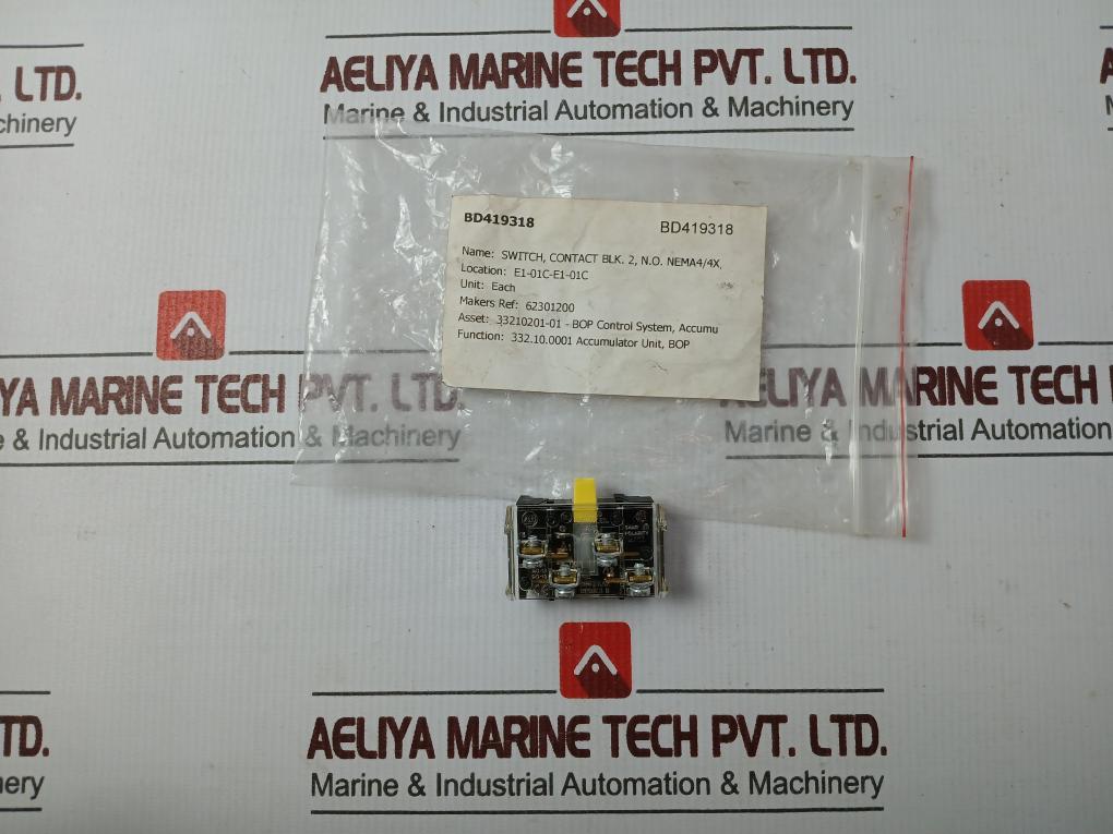 Allen-bradley 800T-xa2 Switch Contact Blk. 2, N.O. Nema 4/4X